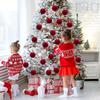 5/10Pcs Velvet Christmas Ball Ornaments Red White Xmas Tree Hanging Pendants Diy Home Party Christmas Decoration  Year Gifts