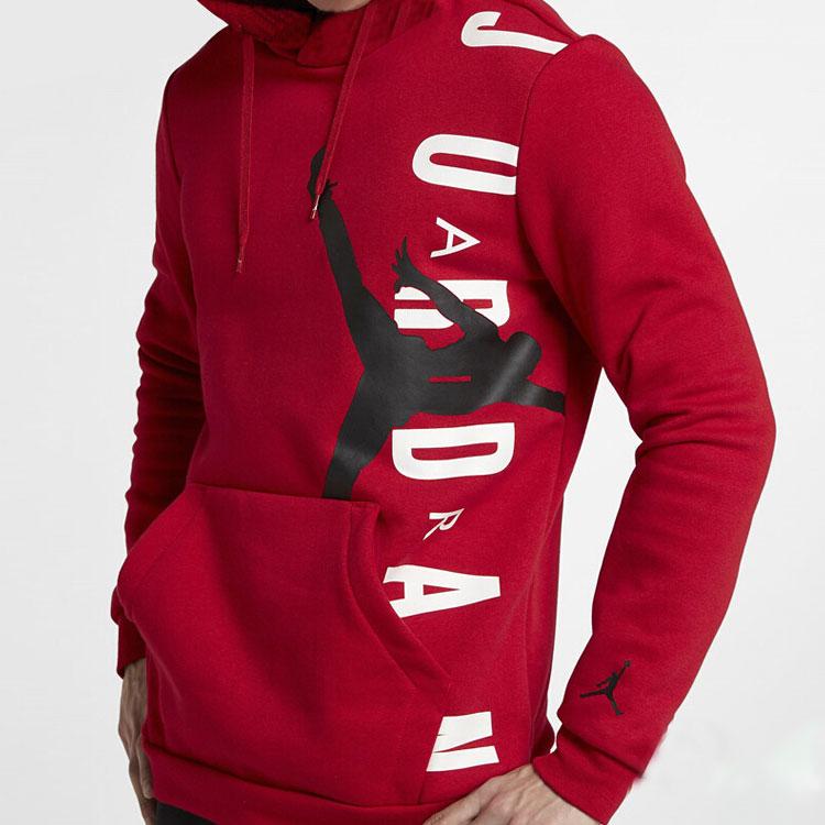 Jordan Sport Casual Pullover Hoodie Men Tops Red CV5482-687