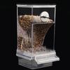 Large Capacity Bird Feeder Box Anti-Splash Bird Food Dispenser Durable Parrot Feeding Box For Small Medium Birds