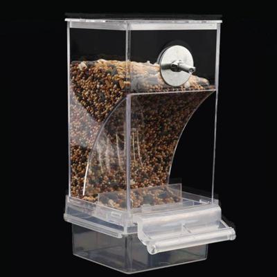 Large Capacity Bird Feeder Box Anti-Splash Bird Food Dispenser Durable Parrot Feeding Box For Small Medium Birds