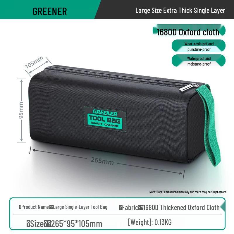 Green Forest Langlebige Canvas Elektriker Werkzeugtasche - Tragbare Handheld Multifunktionale Aufbewahrung für Holzbearbeitung & Reparatur