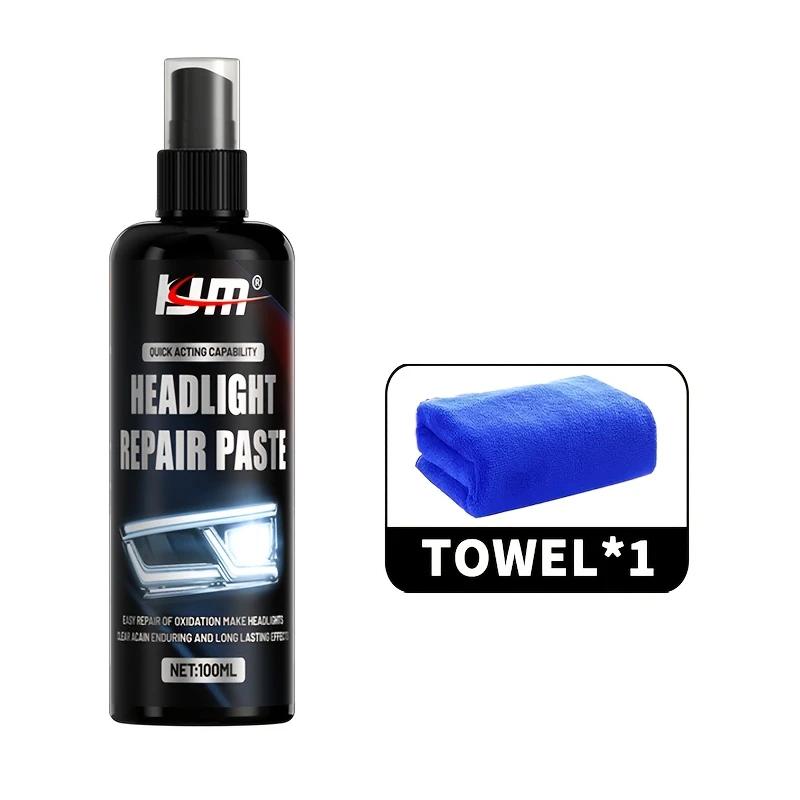 

Спрей для восстановления фар - удаляет пожелтение и окисление, восстанавливает прозрачность, придает долговечный блеск, подходит для фар автомобилей и мотоциклов 100ml