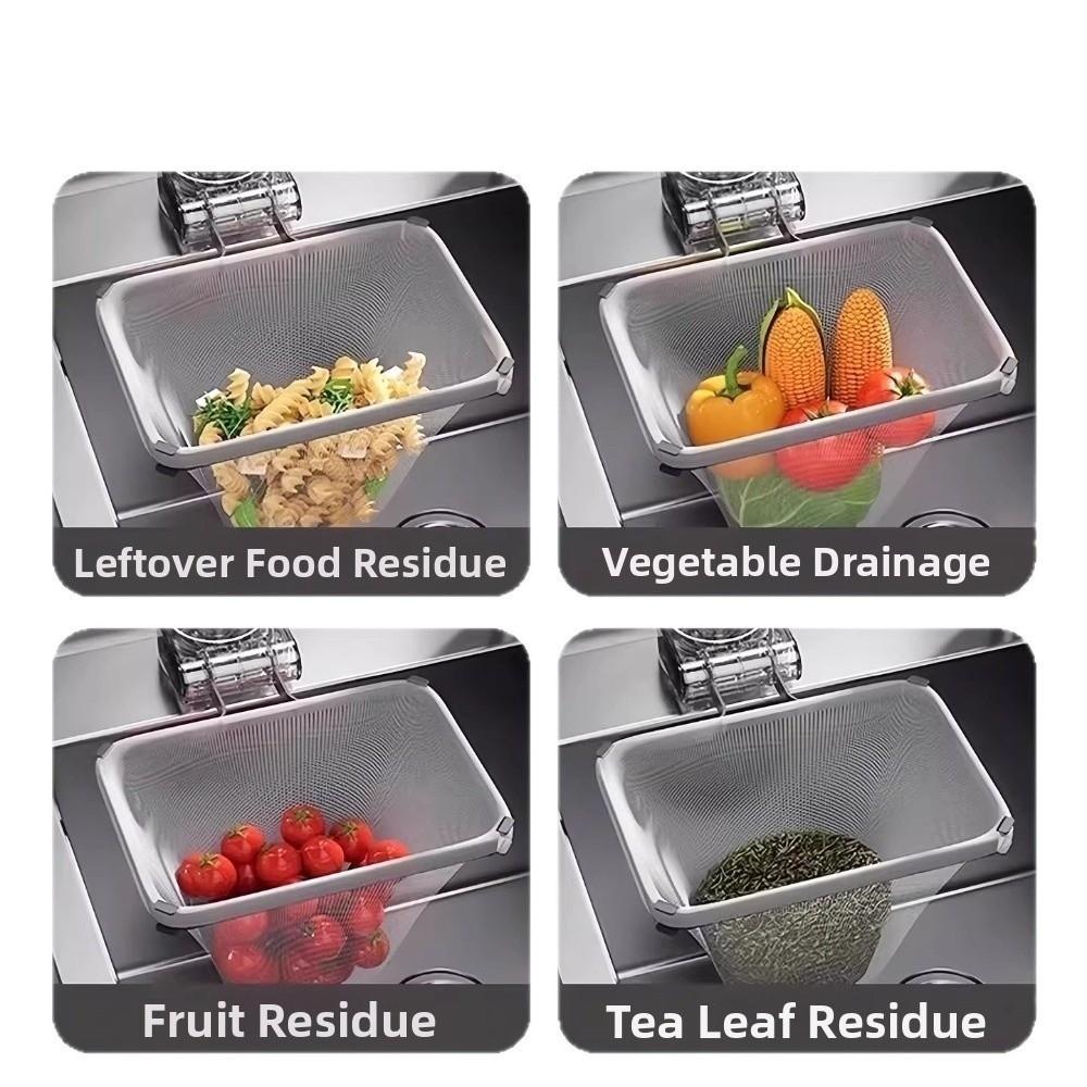 Suction Cup Sink Drainage Basket Anti Clogging Hanging Net Frame Kitchen Sink Filter Meal Residue