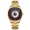 Poker Series Men's Watch Lucky Turn Steel Band Fashion Waterproof Quartz Wristwatch