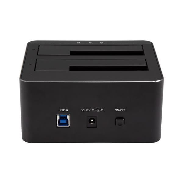 USB 3.0 Docking Station - StarTech.Com - 2 Bays - Supports 2.5"/3.5" HDD/SSD - Plug and Play - Black