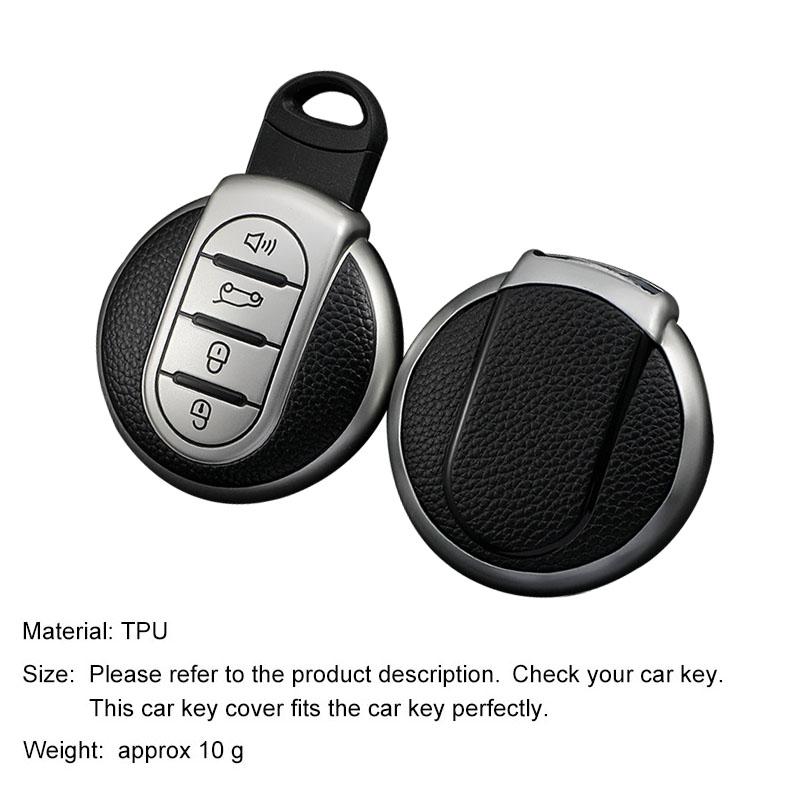 Leather TPU Car Key Case Cover for Cooper F55 F56 F57 F54 F60 JCW Clubman Countryman Keyless Shell Auto Accessories