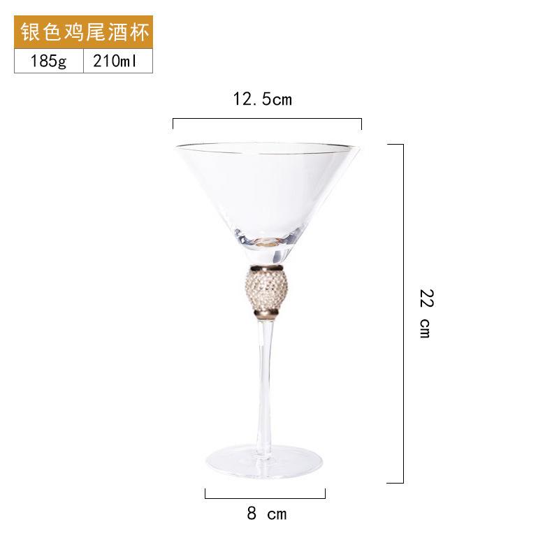 Crystal Goblet Champagne Glass Cup Creative Red Wine Sparkling Sweet Wine Glass Wedding Party Bar Home Drink Glass