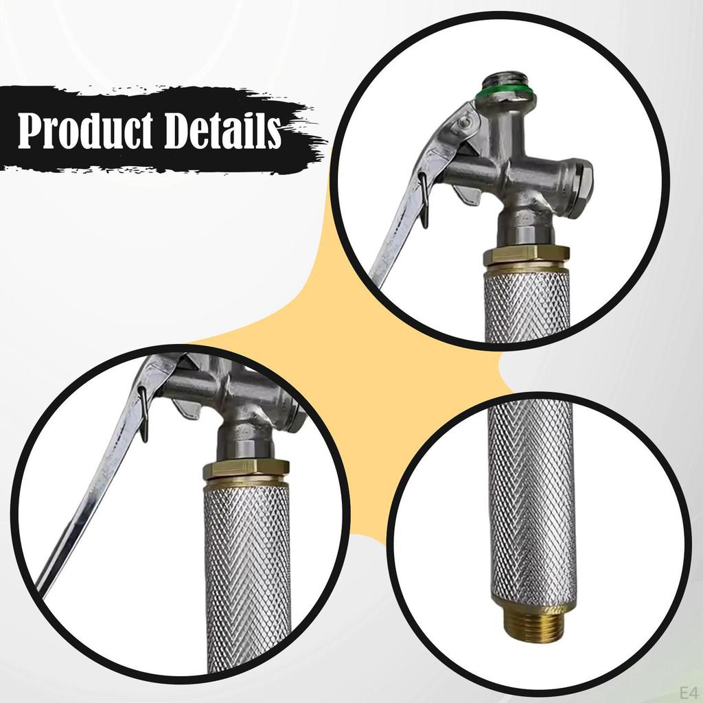 And High-pressure Sprayer Handle Made of Aluminum Alloy, 14 X 1.5 Mm Connector, Accessories for