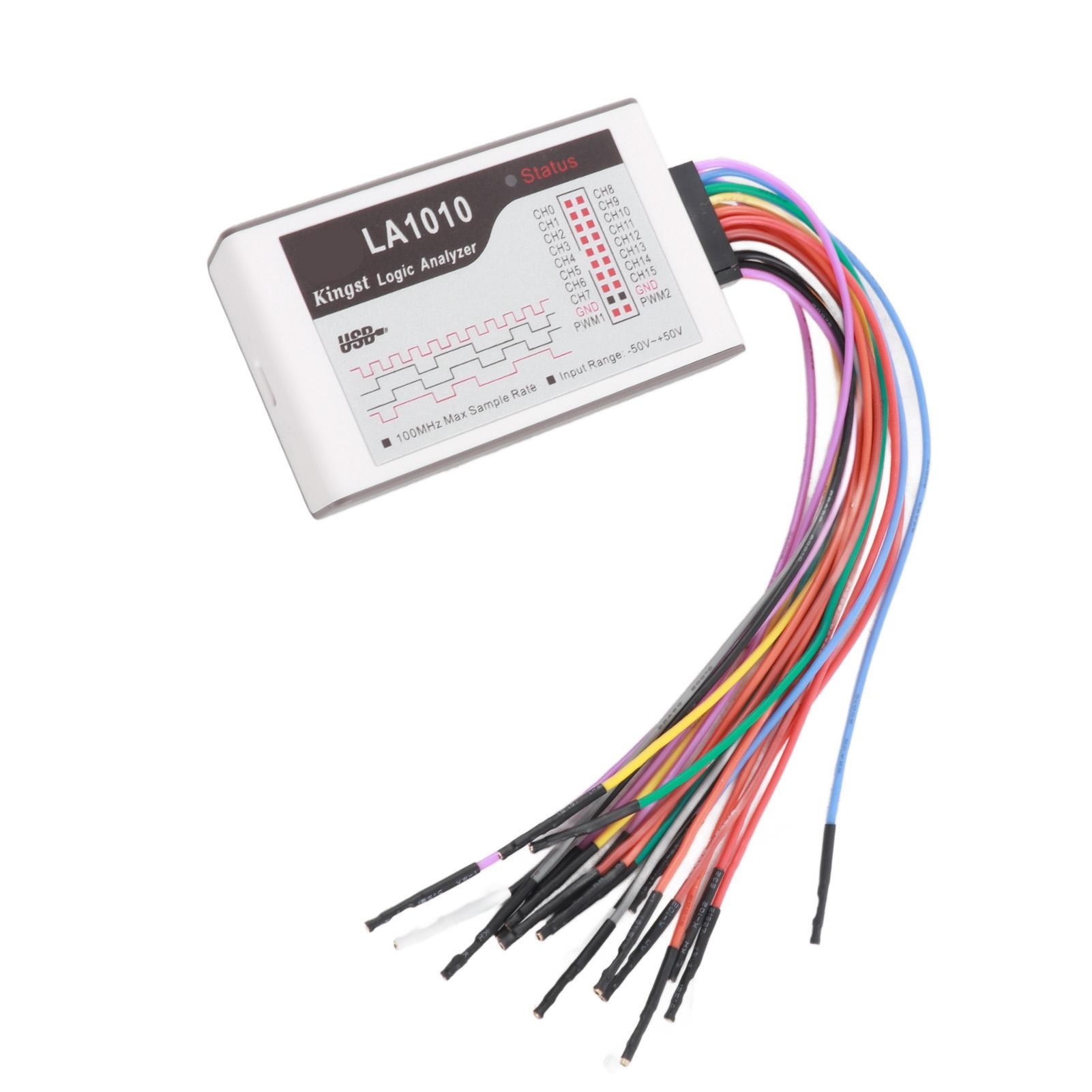 

16-канальный логический анализатор с кабелем Портативный анализатор Частота дискретизации 100M 50Вход 50 В