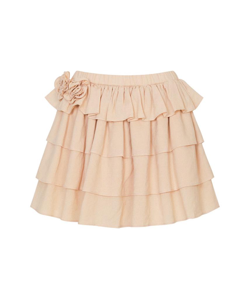 Lulu Seoul Lisa Cancan Mini Skirt (Beige)
