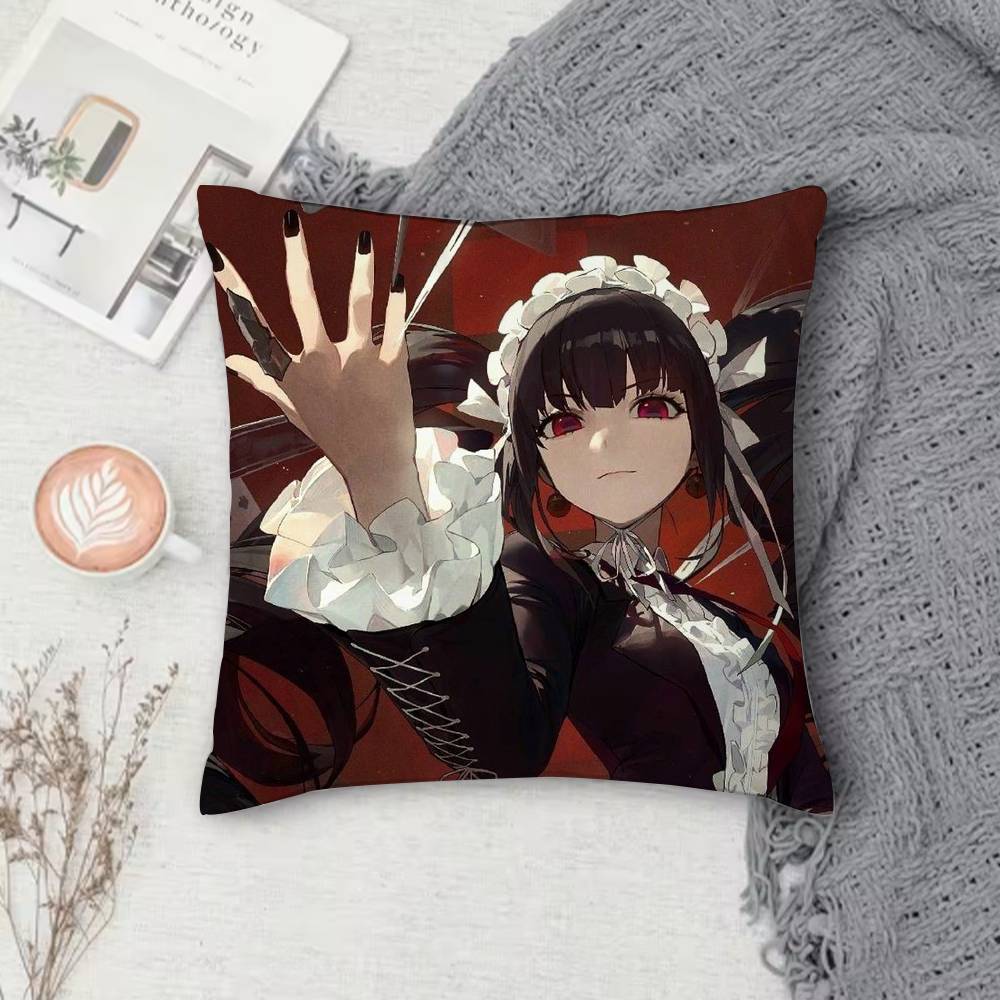 DDanganronpa Doublesided Printed Square Decorative Cushion Cover for Sofa Living Room Home Decor