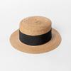 Spring and summer new fashion casual wide webbing fine straw flat top straw hat outdoor travel sunscreen sunshade straw hat tide