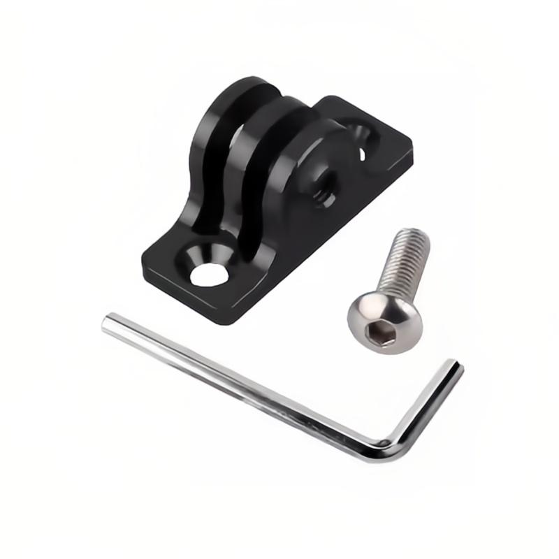 Aluminum Alloy Base Connecting Bracket Fixing Seat Mount For GoPro Hero 13 12 11 10 9 8 7 6 5 Insta360 X4 DJI Osmo Action 5Pro 4