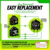 36V Forward Reverse Switches 101753003 Golf Cart Miniature Switches Assembly for Golf Carts Solves Mechanical Wear Problems