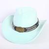 Beliebter europäischer und amerikanischer klassischer Wildleder Western Cowboyhut für Herren und Damen Mode LO Stil Herzförmiger Cowboyhut