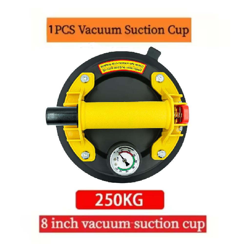Вакуумная присоска грузоподъемностью 250 кг, 8-дюймовая вакуумная присоска, тяжелый подъемник для гранитной плитки, стекла, ручной подъем