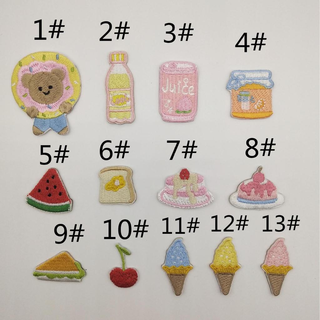 Self-adhesive Teddy Bear Embroidery Patch for DIY Clothing and Accessories