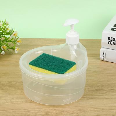 Dispensador de sabão e purificador titular multifuncional recipiente de lavagem de louça 1000ml manual pia prato dispensador de sabão para café