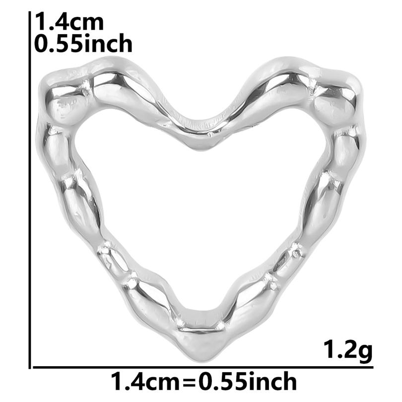 6pcs Titanium/Stainless Steel Heart Charms For Jewelry Making Supplies Fashion Diy Love Pendant Wings Flower Landscape Materials