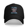 Transgender Pride LGBTQ Baseball Caps Casual Trans not Threat Sandwich Hats Unisex Polyester Caps Hat Outdoor