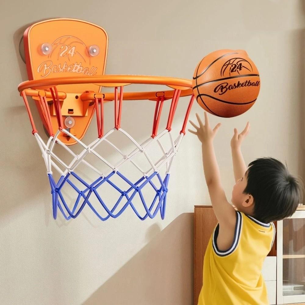 No-Drill Installation Toddler Basketball Hoop Foldable Kids Basketball Set  Indoor Play