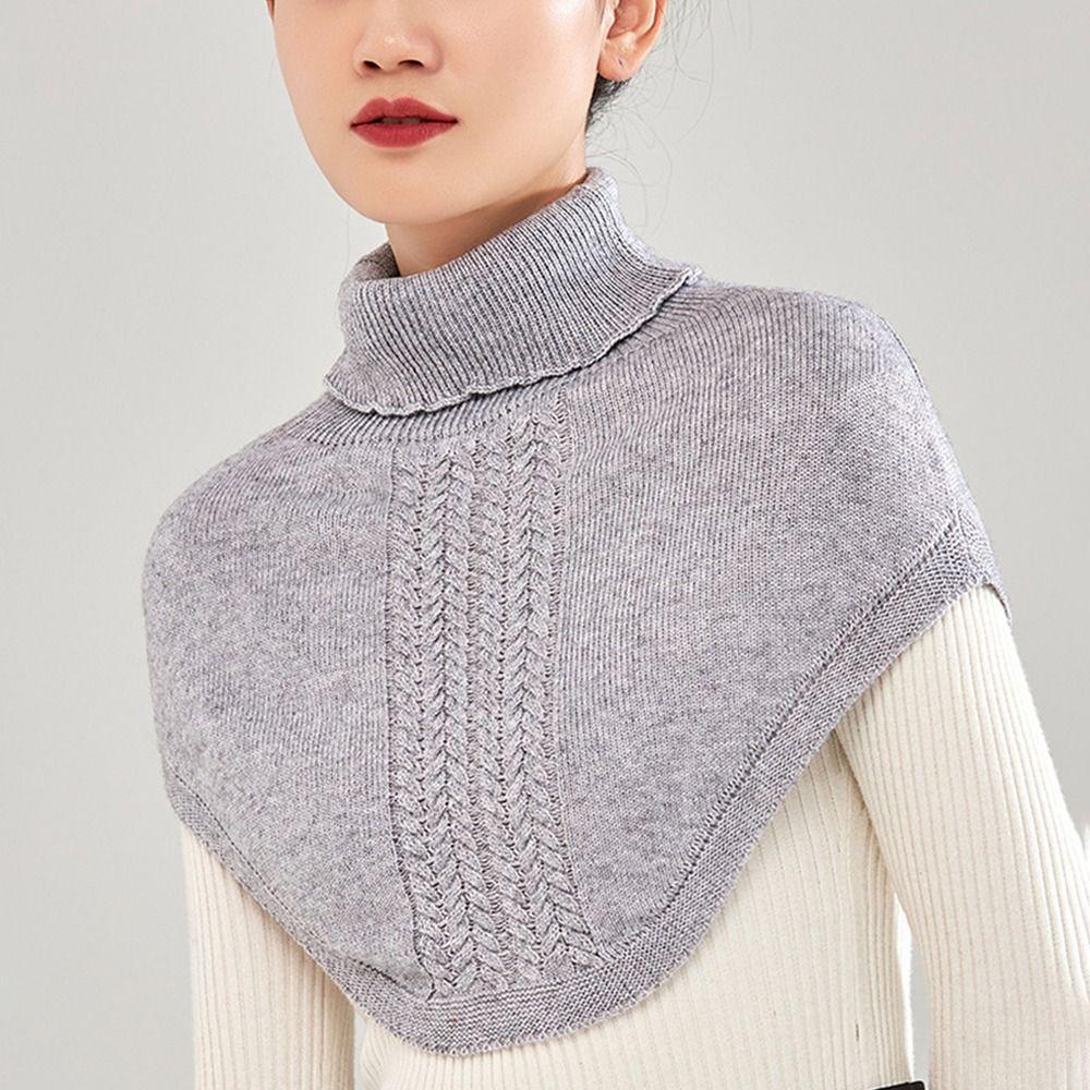 Winter Warm Gefälschter Kragen Imitation Wolle Rollkragen Halstuch Abdeckung Kopf Hals für Damen Mädchen