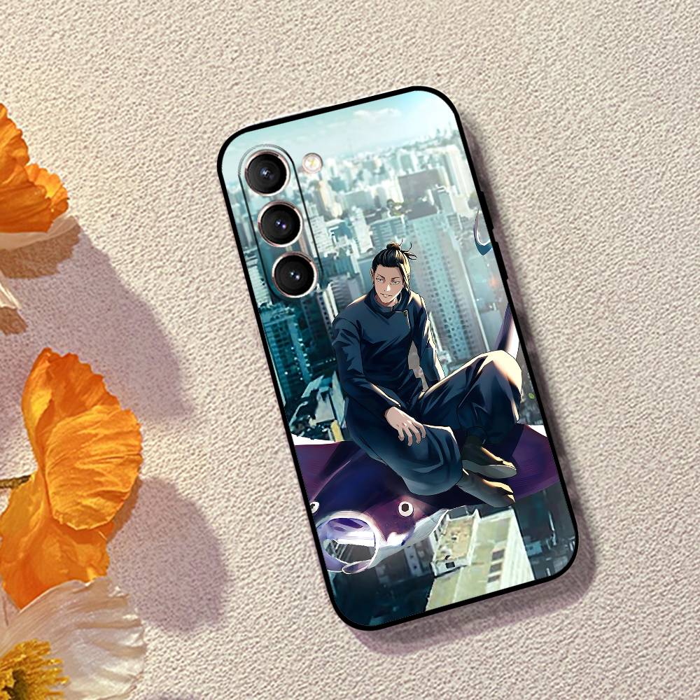 Suguru Geto Phone Case Black Ultra-thin Shockproof Case For Samsung S24/S25/S22/S30/Note20/Lite/Ultra/5G/Plus/FE