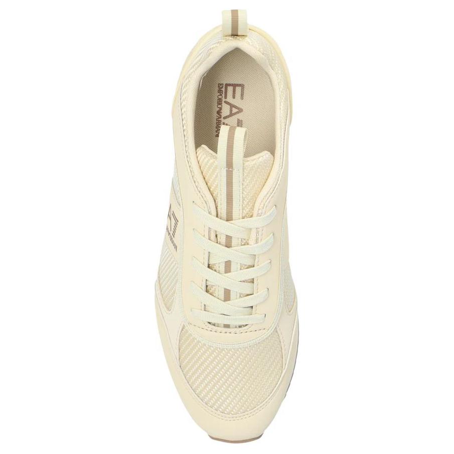 Emporio Armani EA7 Round Toe Flat Low Top Casual Shoes Unisex Sneaker White X8X185XR175U006