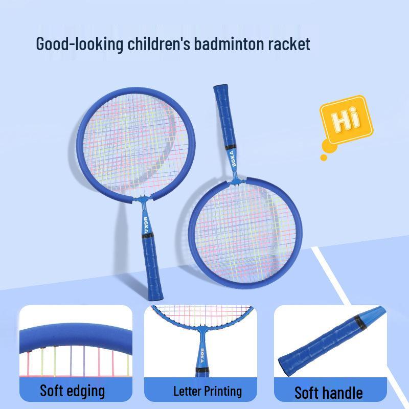 Super Light Children's Beginner Badminton Racket Set for Ages 3-12