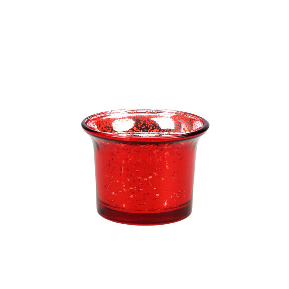 Starry Sky Electroplated Glass Candle Holder for Festive Gatherings and Parties