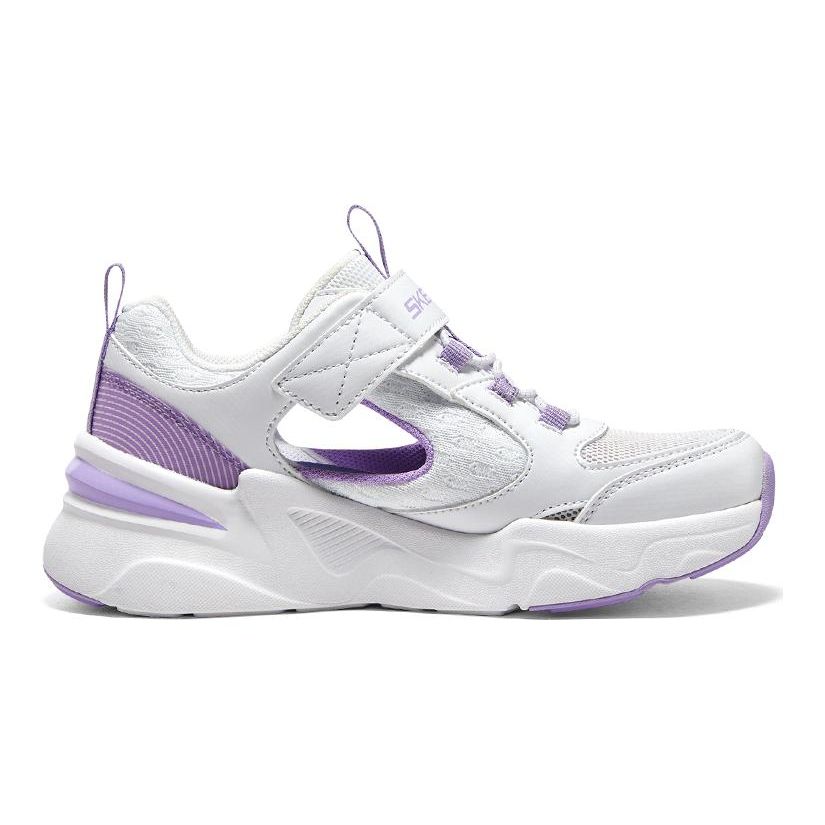 Skechers Bobs Bamina Anti-Kick Durable Low-Top Kids Casual Shoes Kids sneaker White Purple 319025L-WLV