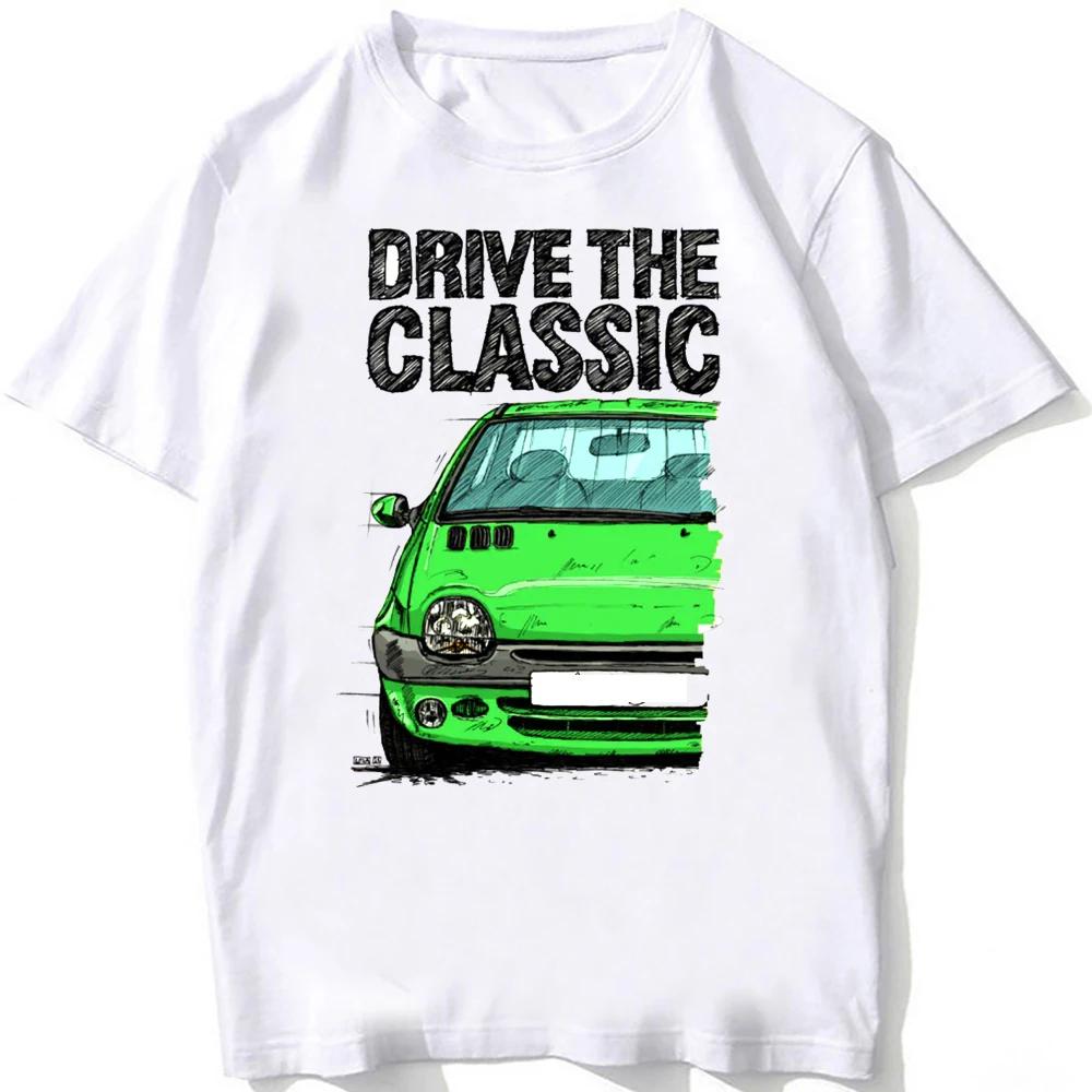 ZheXiong TEE Nieuwe Zomer Heren Korte Mouw Rijd een Legende Twingo Laat Halogeen Model Sportwagen T-shirt Jongen Witte T-shirts Heren Casual Tops M