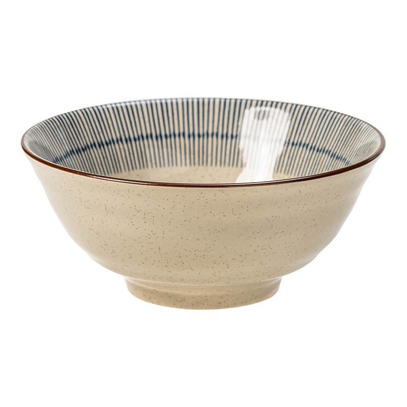 Japanese Ceramic Ramen Bowl - Creative Large Round Tableware for Soup or Noodles