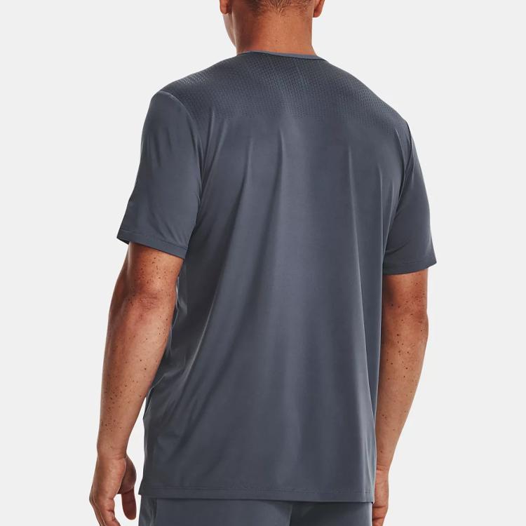 Under Armour Printed Sports Crew Neck Short Sleeve T-Shirt Men Tops Storm-Grey 1376785-044