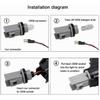 Turn Signal Lamp Led Front Fender Side Marker Light Compatible with Honda Civic CRV Ballade Domani Prelude Partner Orthia Integra (Crystal)