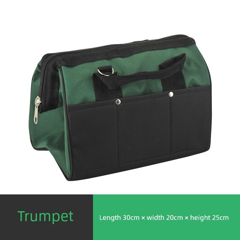 

Waterproof Multi-Functional Men s Maintenance and Installation Cosmetics Bag Tool Bag Portable Wear-Resistant Thickening Handheld Canvas Oxford Green small size 12 Inch