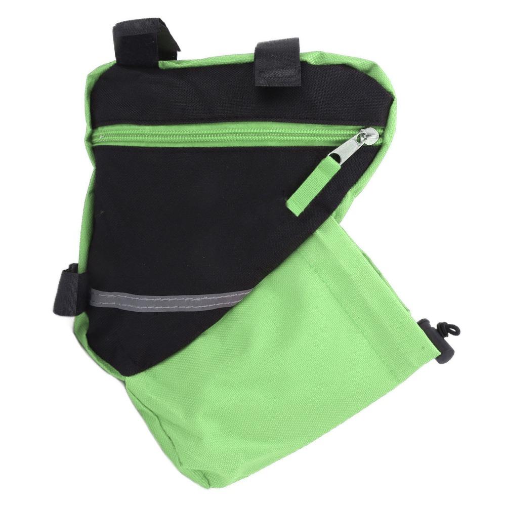 

Portable Bike Frame Bag Bike Triangle Frame Pouch,Cycling Storage Bag Cycling Accessory зелёный