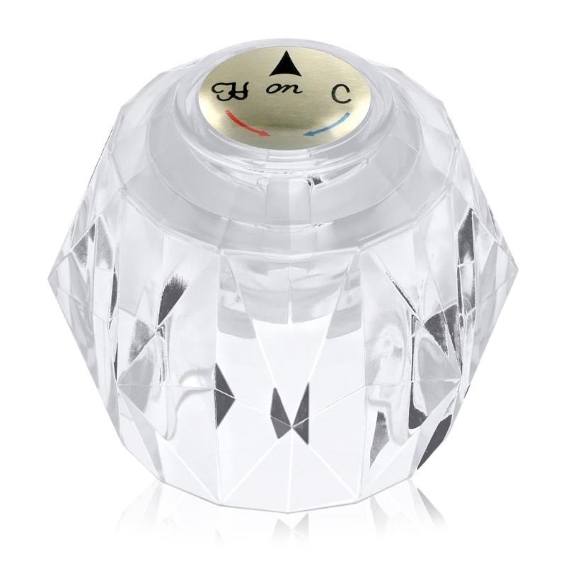 

Bathroom Faucet Knob Upgrades Clear Acrylic Handle Replacement Universal Compatibilities For RP2391 Shower Bathtub Use 1