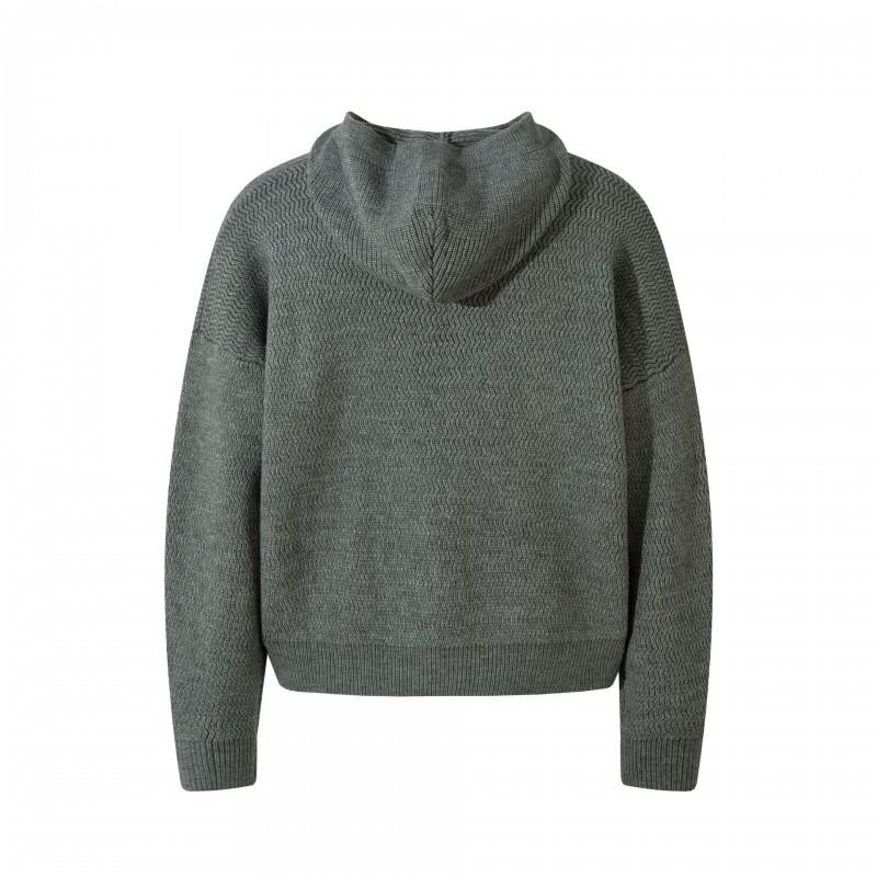 Mens High Street American Hooded Zip Knit Cardigan Warm Winter Sweater