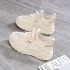 Dad shoes women's summer 2025 new popular shoes versatile thick-soled breathable single mesh casual sports white shoes