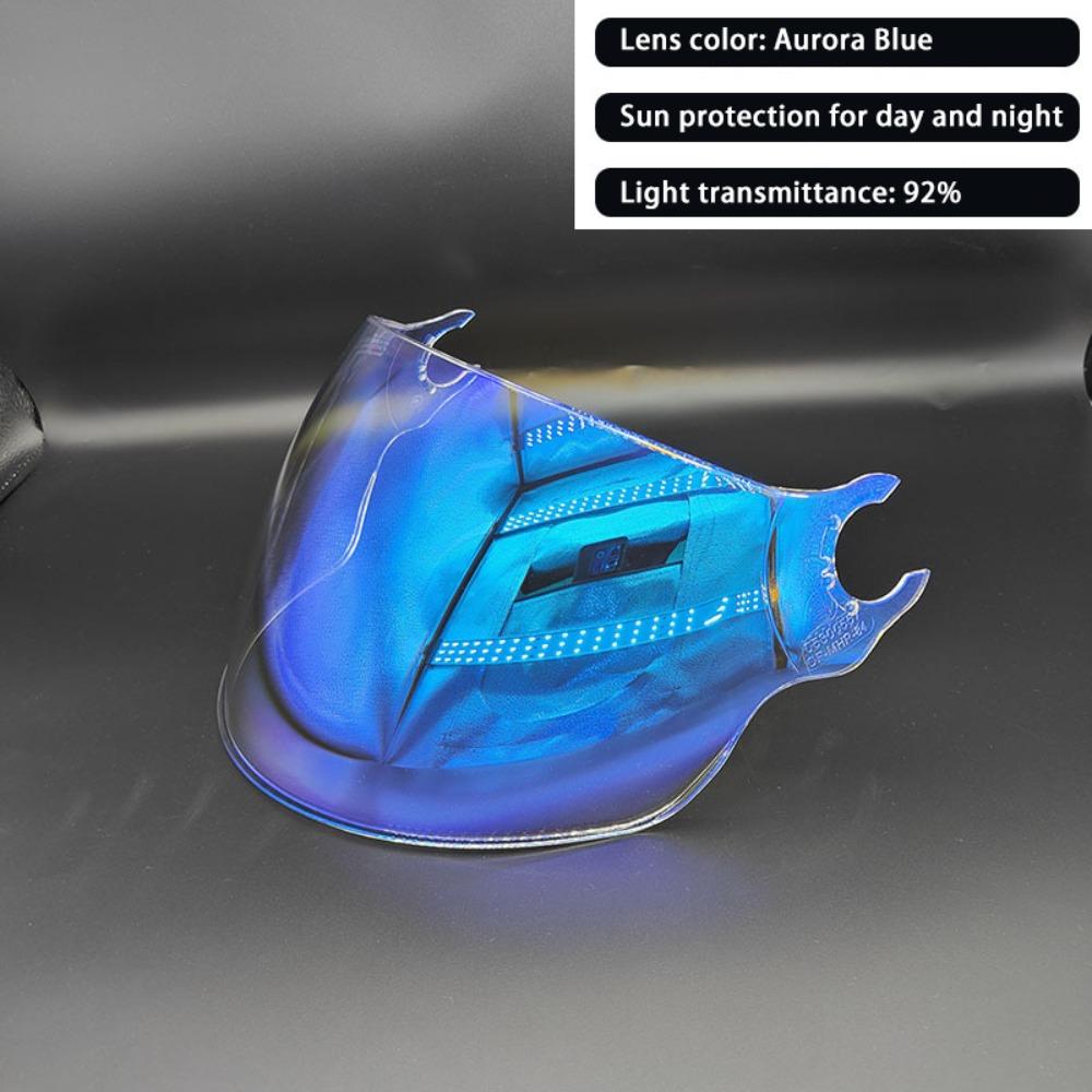 Windproof LS2 Helmet Visor Mirrored UV Plating Lens OF562 Visor Accessories