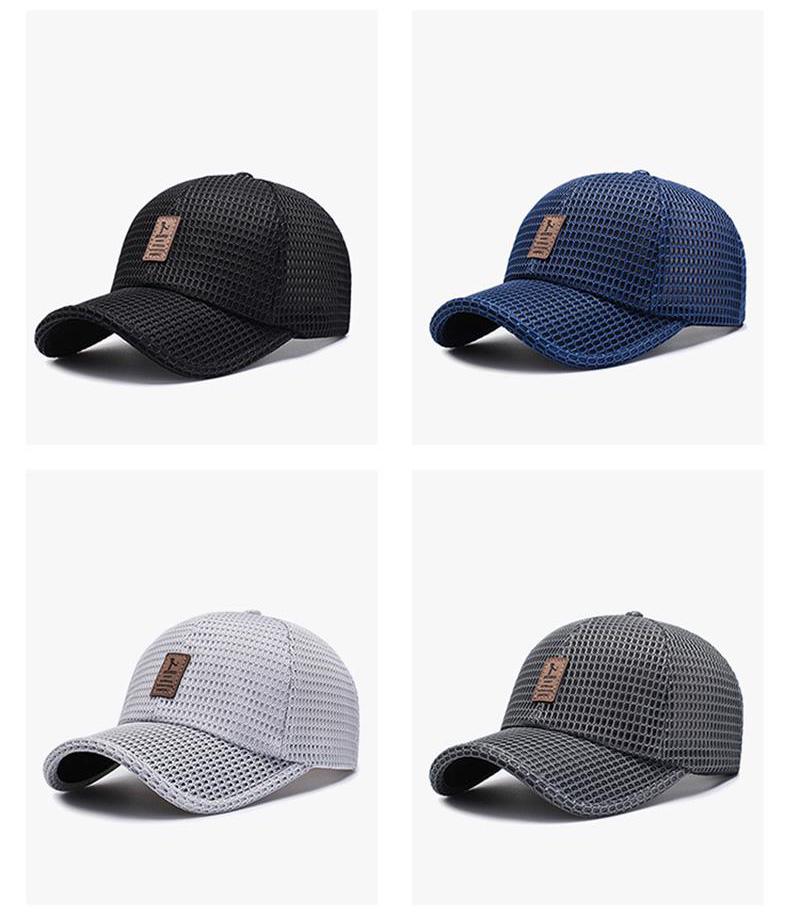 Модная летняя сетчатая бейсболка унисекс для взрослых, мужская ...