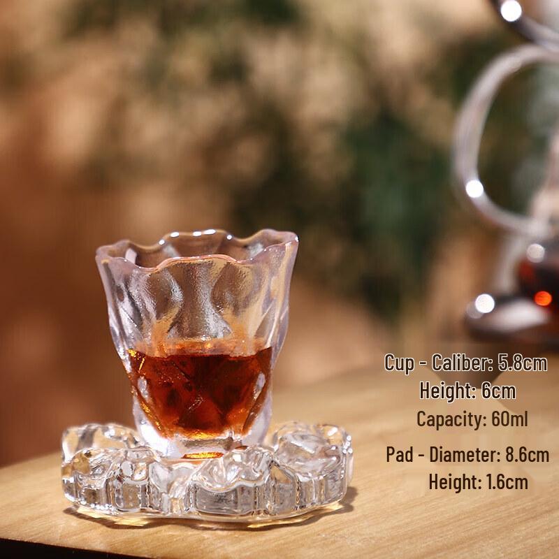 Qiwei Japanese Minimalist Small Glass Pour-Over Coffee & Tea Tasting Cup