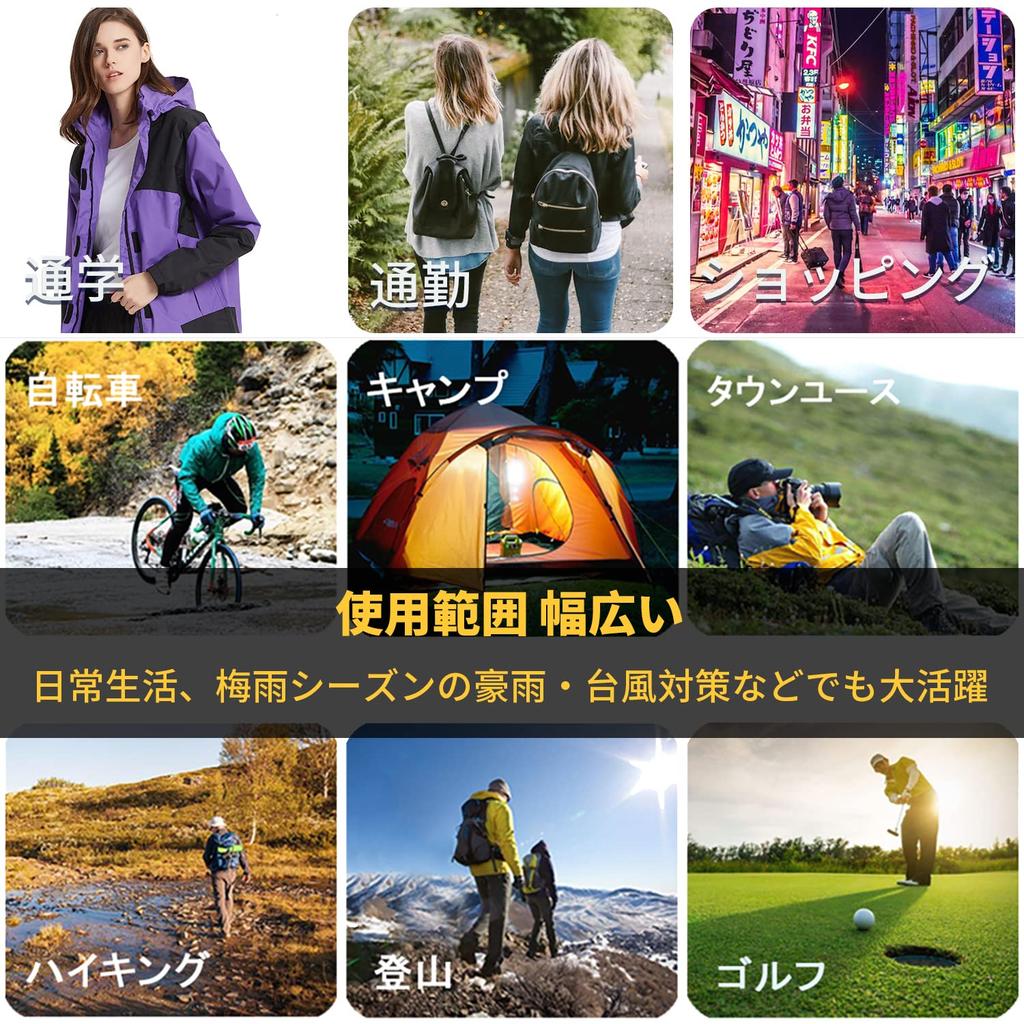 Golfi Vihmari Üla- ja Alaosa Golfi Vihmari Mägi Veekindel [Arashiyama] Naiste Vihmariided, Ülikond, Komplekt, Vihmariided, Vihmajope, Varustus, Tuulejakk, Parka,