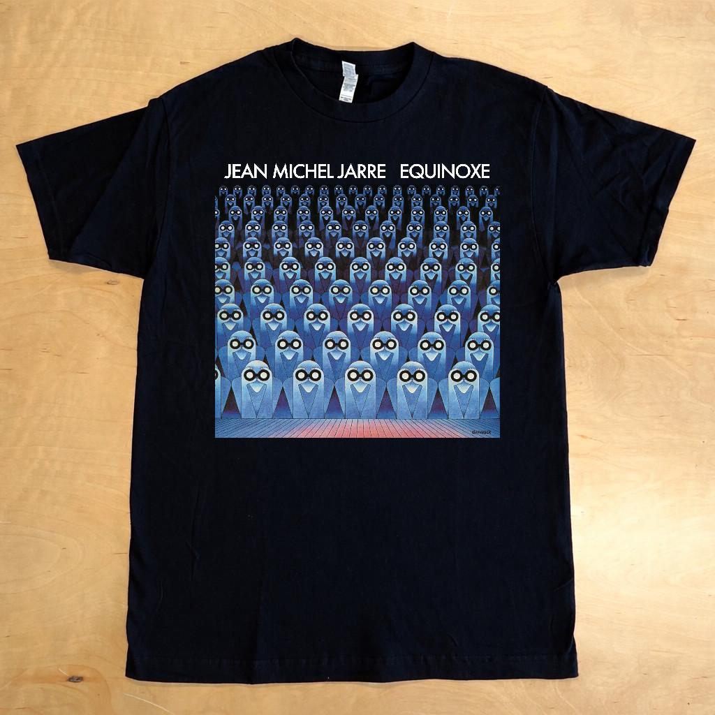 Jean Michel Jarre Equinoxe Album Black Cotton T-Shirt, Size S-4xl 4XL