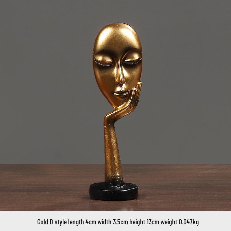 Nordic Mini Abstract Thinker Resin Home Decor Ornaments