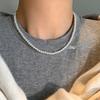 Magnetic Pearl Necklace Neck Chain Stacked Accessories Women's Light Luxury Niche Collarbone Chain