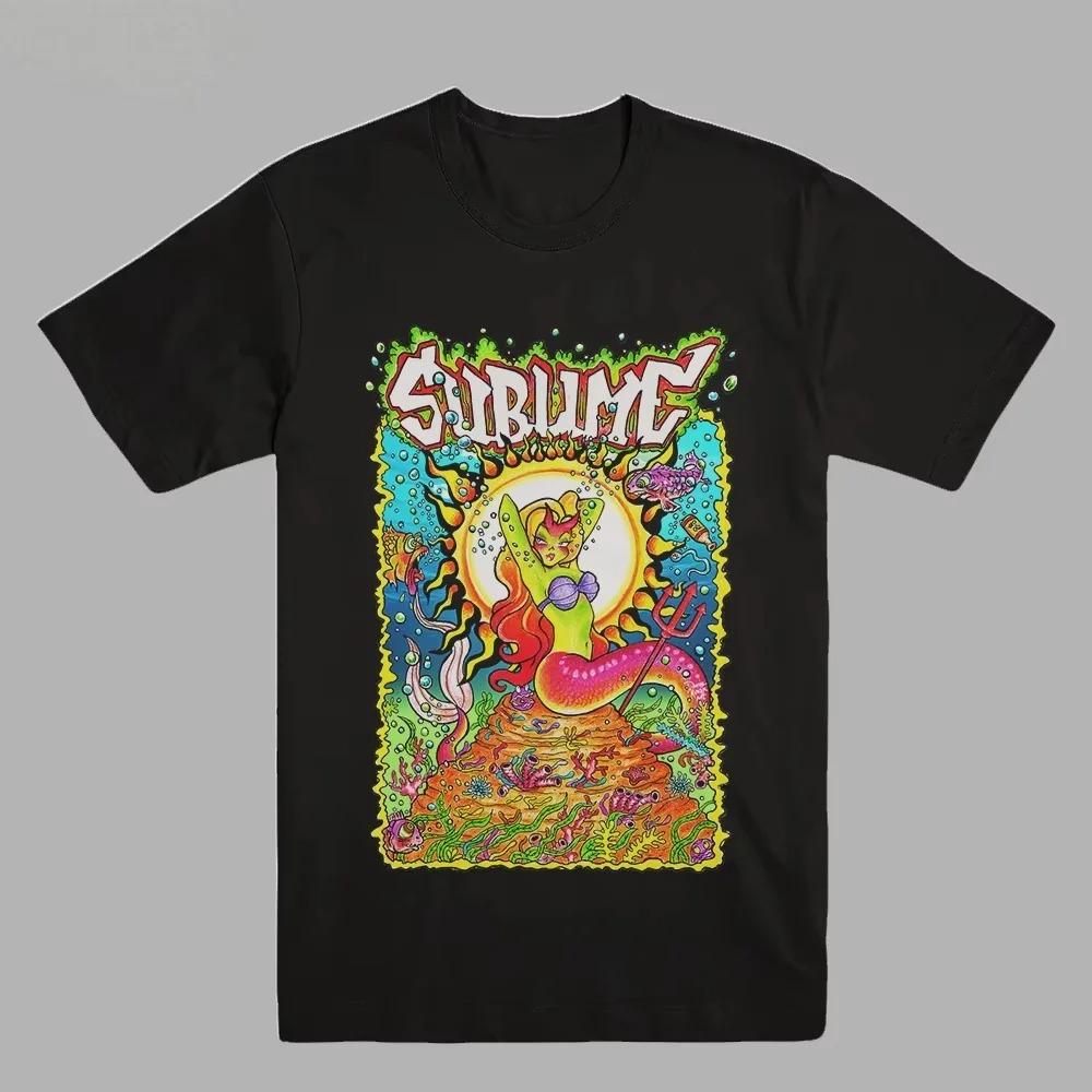 Camiseta SUBLIME Banda SKA Punk Rock Hip Hop Americano Manga Corta 2026 Algodón Cuello Redondo Top de Verano Nuevo Camiseta para Hombre