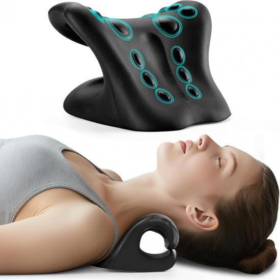Neck Stretcher and Cervical Traction Device, Relaxer for TMJ Pain and Shoulder Pain Relief, Cervical Traction Device Pillow, Spine and Neck