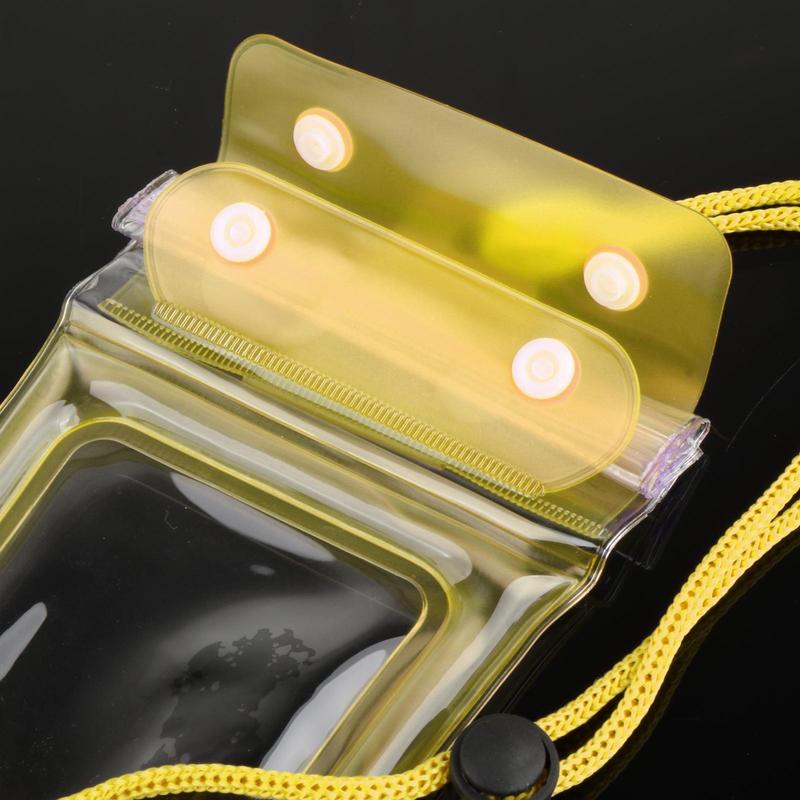4x Waterproof Mobile Pouch Dry Bag with Touchscreen And Lanyard for Water Activities